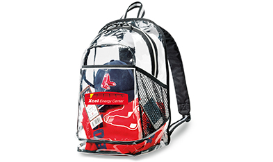 Clear Event backpack